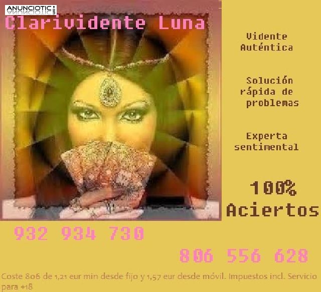 Clarividente Luna, experta en fechas, lugares. Tarotista 932 934 730