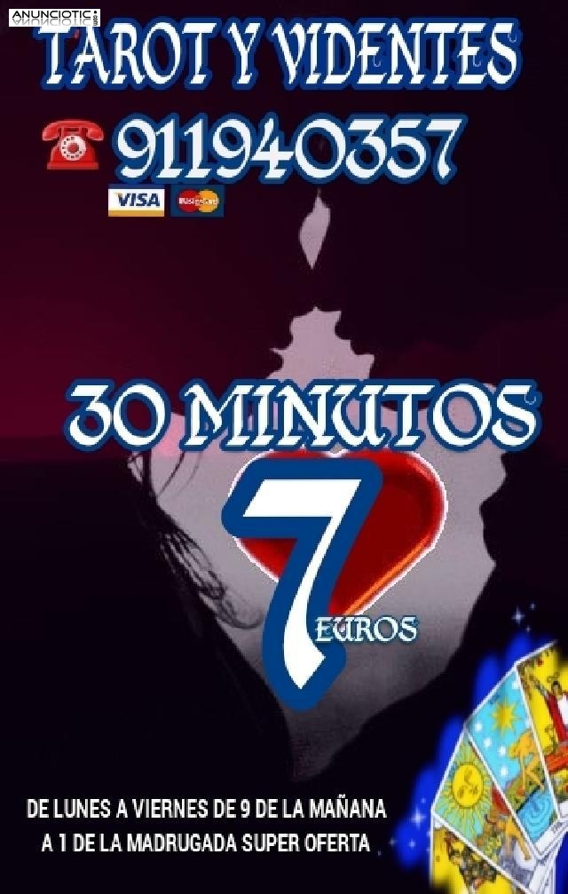 Tarotistas telefónico 30 minutos 7 euros 