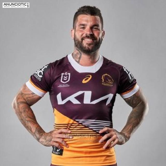 Camiseta Brisbane Broncos Rugby 2023 Local - tiendacamisetasrugby.com