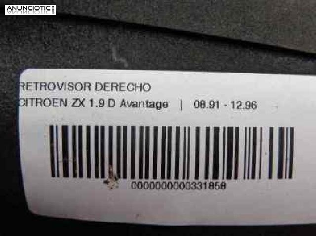 Retrovisores 331858 citroen zx 1.9 d