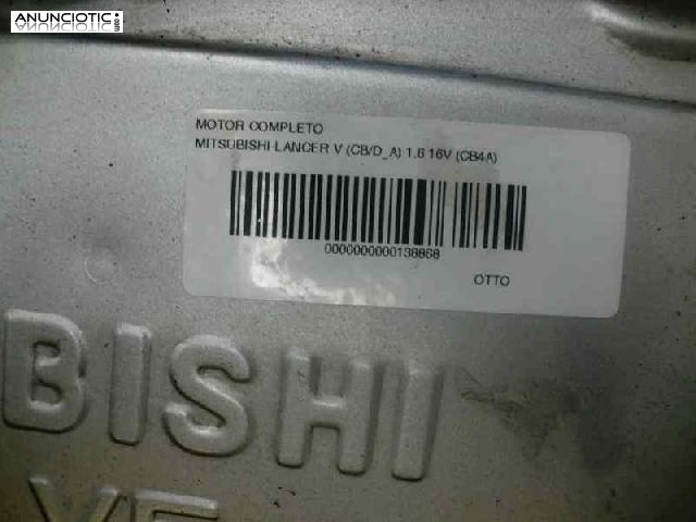 138868 motor mitsubishi lancer