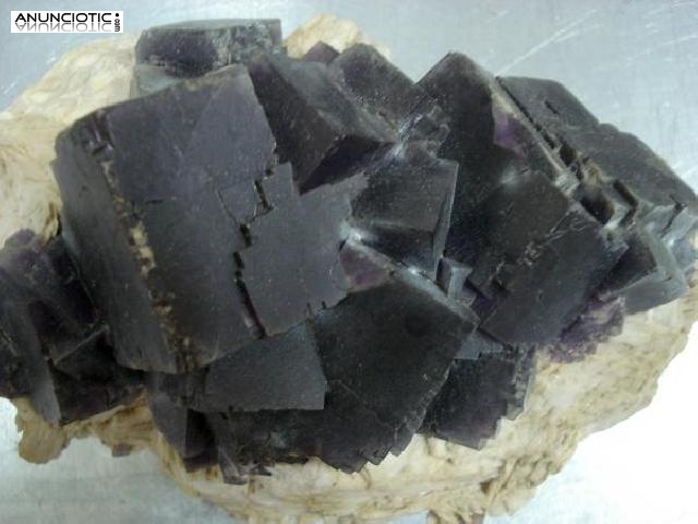 Pieza extraordinaria de museo cristales la fluorita