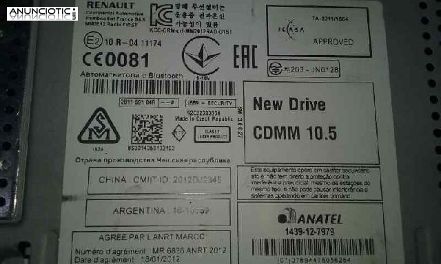 Sistema audio / radio cd 3617503 renault