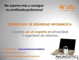 CERTIFICADO DE SEGURIDAD INFORMÁTICA