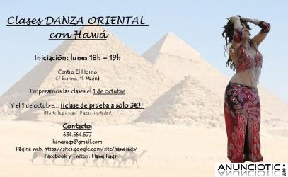 Clases Danza Oriental en Madrid con Hawá