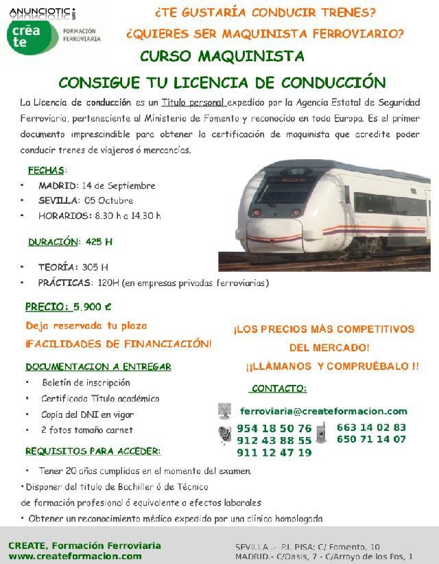 Curso Maquinista Ferroviario