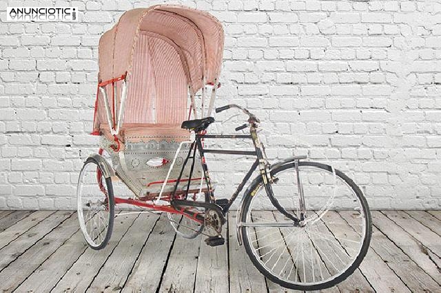 Bicicleta rickshaw de la india. vintage