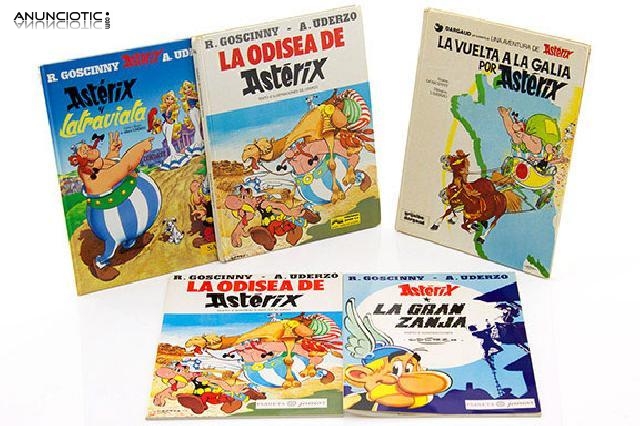 Lote de 5 cómics de astérix