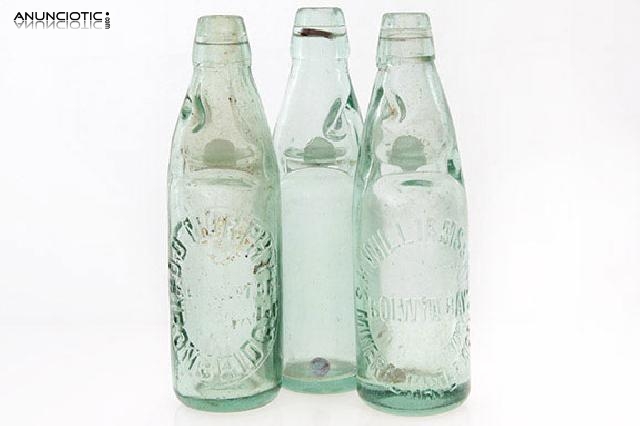 Lote de botellas gaseosa vintage