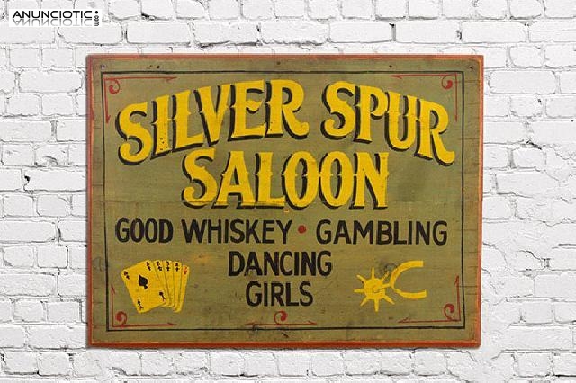 Letrero silver spur saloon.