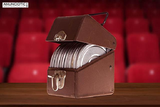 Caja antigua para películas de 8mm