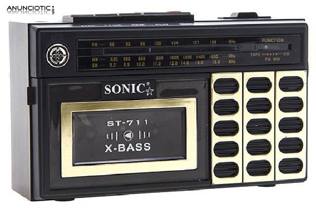 Radiocasette antiguo sonic