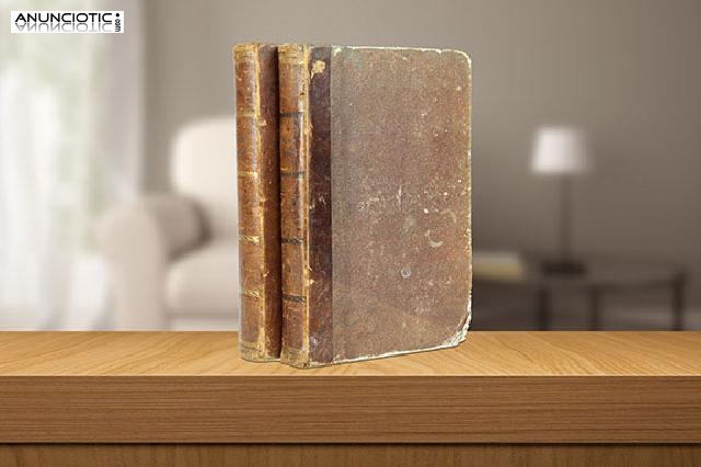Dos tomos de la santa biblia, 1852. gaspar y roig