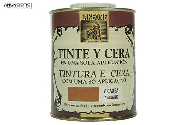 Tinte y cera caoba 500ml