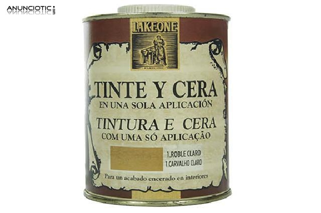 Tinte y cera roble claro 500ml