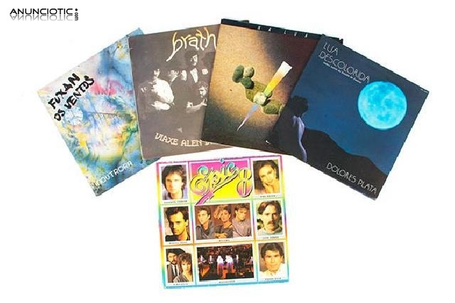 Lote de 5 lps cds vinilos y cassettes coleccioni