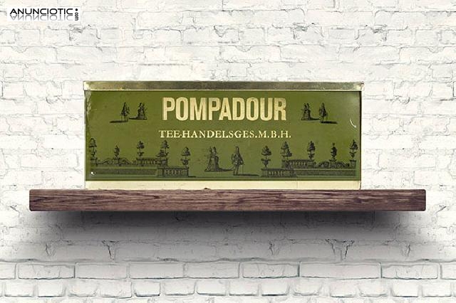 Caja metálica pompadour años 50