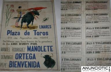 ENTRADAS TAURINAS DE LA GUERRA CIVIL Y LA POSGUERRA