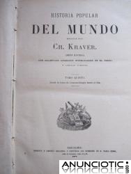 ENCICLOPEDIA HISTORIA POPULAR DEL MUNDO. CH. KRAVËR. AÑO 1877