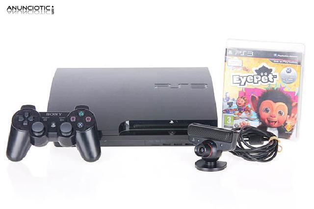 Ps3 slim 320gb + eyepet + eyetoy