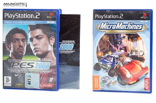 Juegos micro machines + pes 8 (ps2)