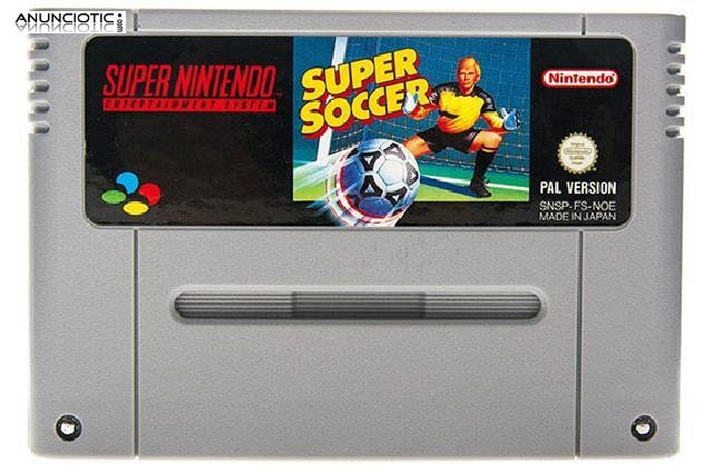 Super soccer snes cartucho