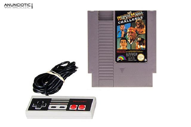 Juego nes wrestle mania challenge (cartucho nes)