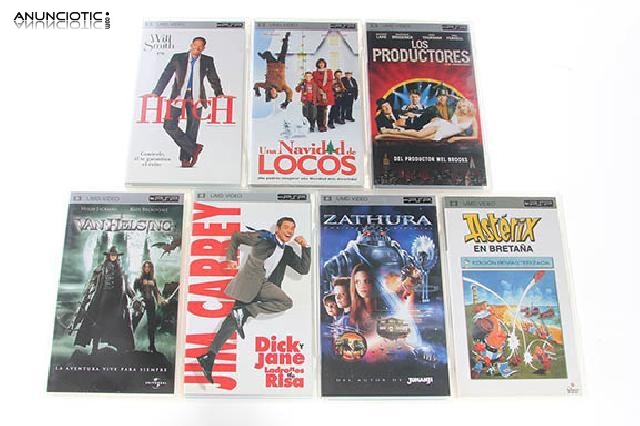 Lote de 7 películas umd video (psp)