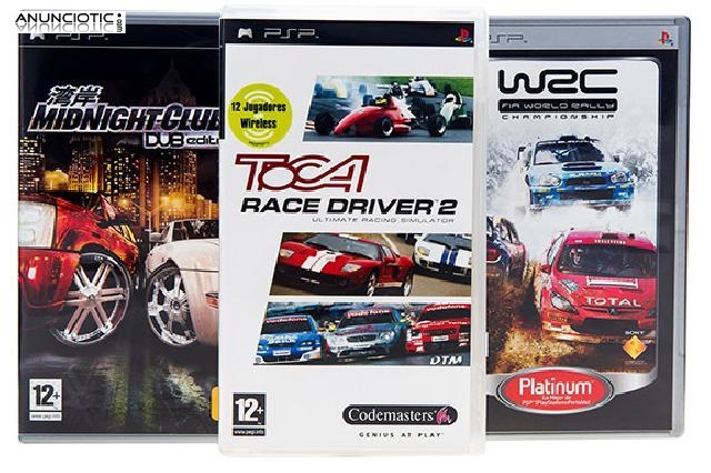 Pack juegos de conducción+pro evolution 6  (psp)