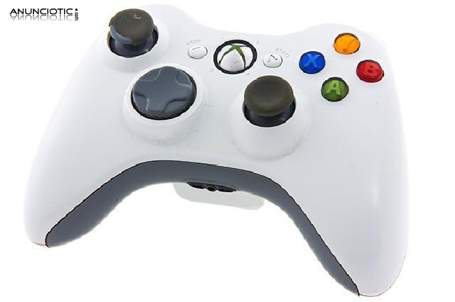 Mando xbox360 blanco con batería