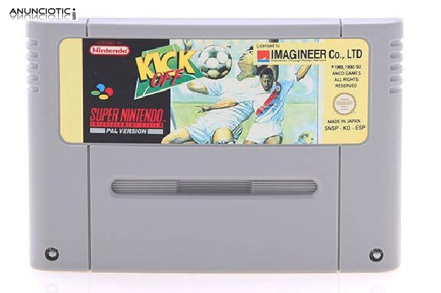 Kick off -snes- juego nintendo snes