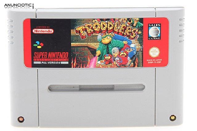 Troddlers -snes- juego nintendo snes