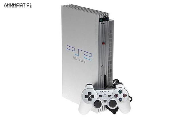 Ps2 -plateada- consola sony playstation 2 fat