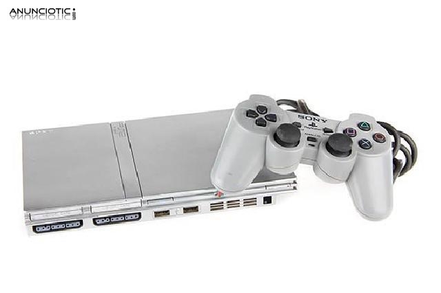 Ps2 slim -plateada- consola sony pstwo