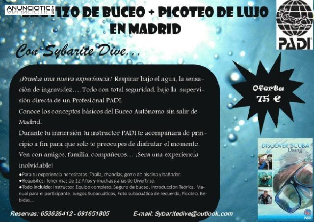 Bautizo de buceo  y  catering en madrid 