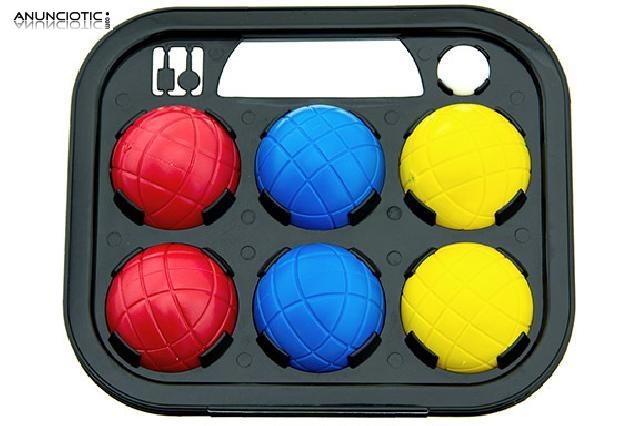 Juego 6 bolas petanca pvc