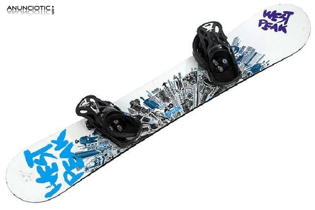 Tabla snowboard burton 160 cm con fijaciones