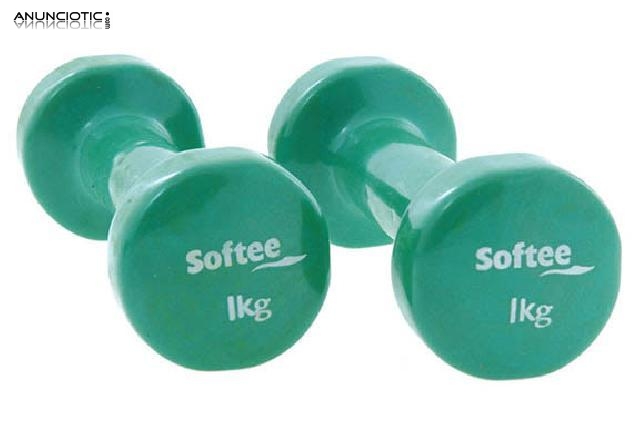 Kit 2 mancuernas de vinilo softee 1+1 kg