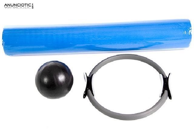 Pack aro, pelota y rodillo pilates