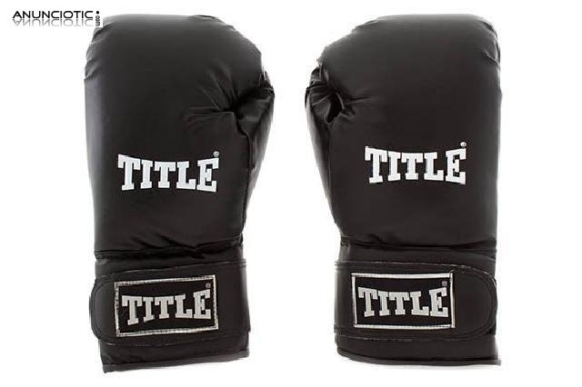 Guantes boxeo title champ glove 00. talla pequeña/mediana