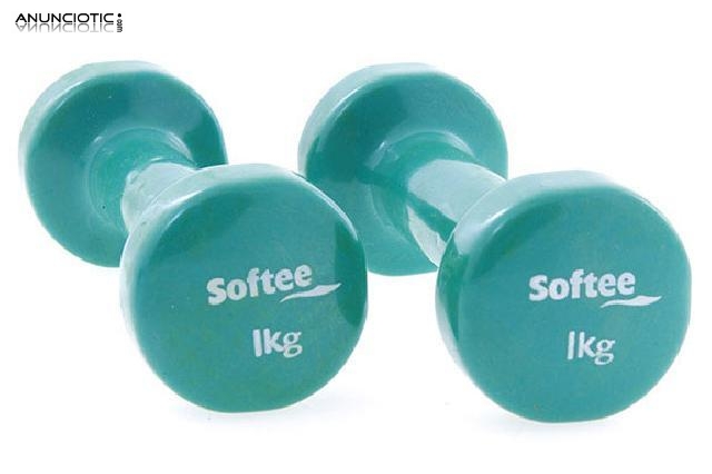 Kit 2 mancuernas de vinilo softee 11 kg