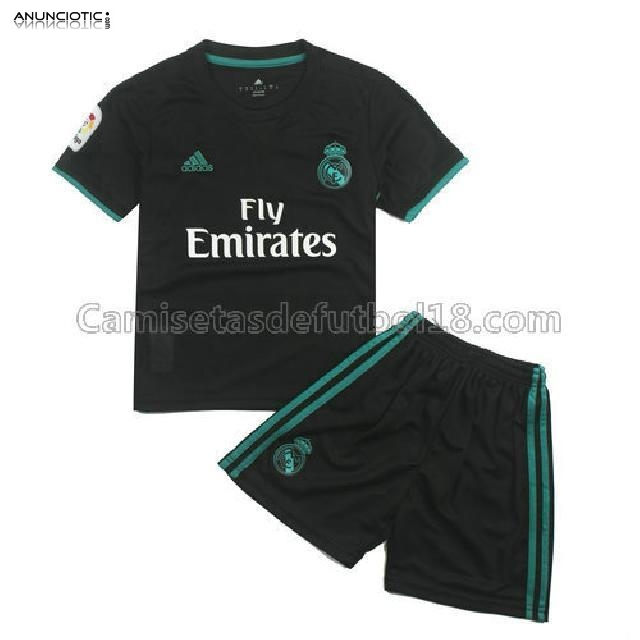 camiseta ninos real madrid 2017-2018 2ª equipación