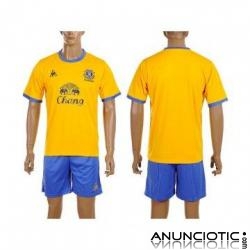 Everton FA Premier League amarillo azul casa lejos manga corta www.ftjersey.com