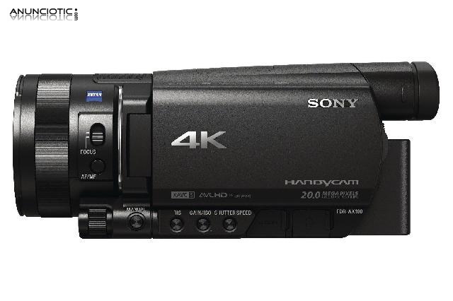 Sony FDR-AX100E 4k Videocámara HD Handycam