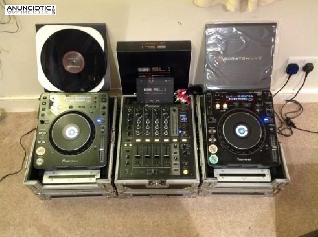 Pioneer rane dj setup cdj 1000 mk3 djm 700 cubiertas