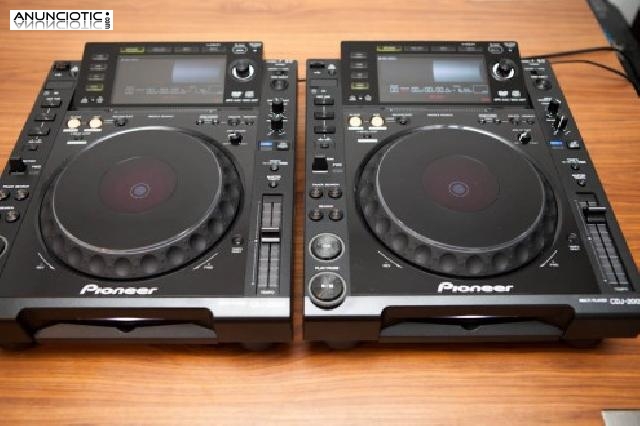 Pareja pioneer cdj 2000 cd reproductor mp3 usb 