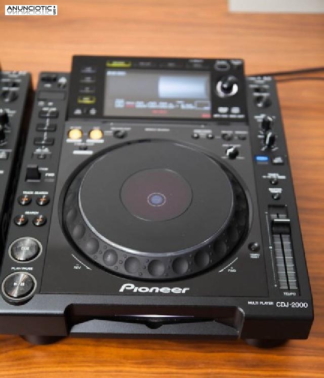 Pareja pioneer cdj 2000 cd reproductor mp3 usb 