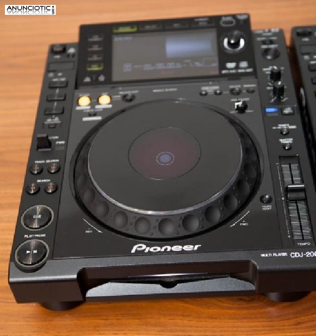 Pareja pioneer cdj 2000 cd reproductor mp3 usb 