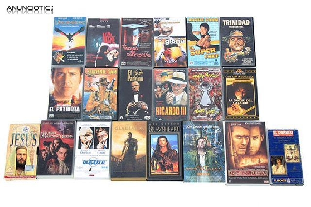 Lote de 20 vhs