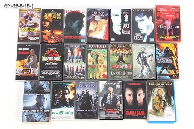 Pack de 20 vhs acción